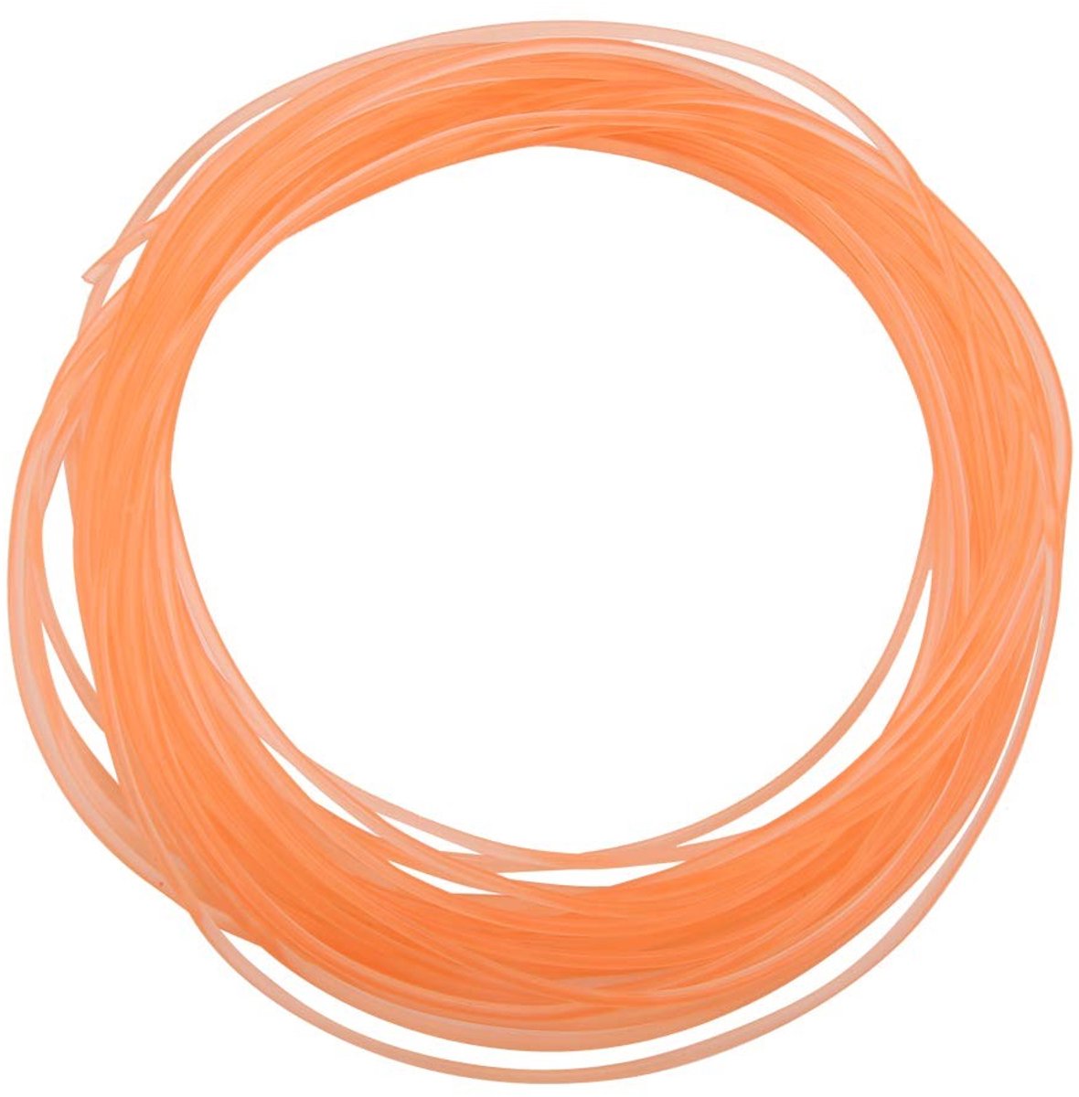 Dailygoods - Dailygoody - Polyurethaan Ronde Riem - 2mm x 10m - Gladde Oppervlakte - Aandrijving - Oranje - Duurzaam en Krachtig - Geschikt voor Mechanische Toepas