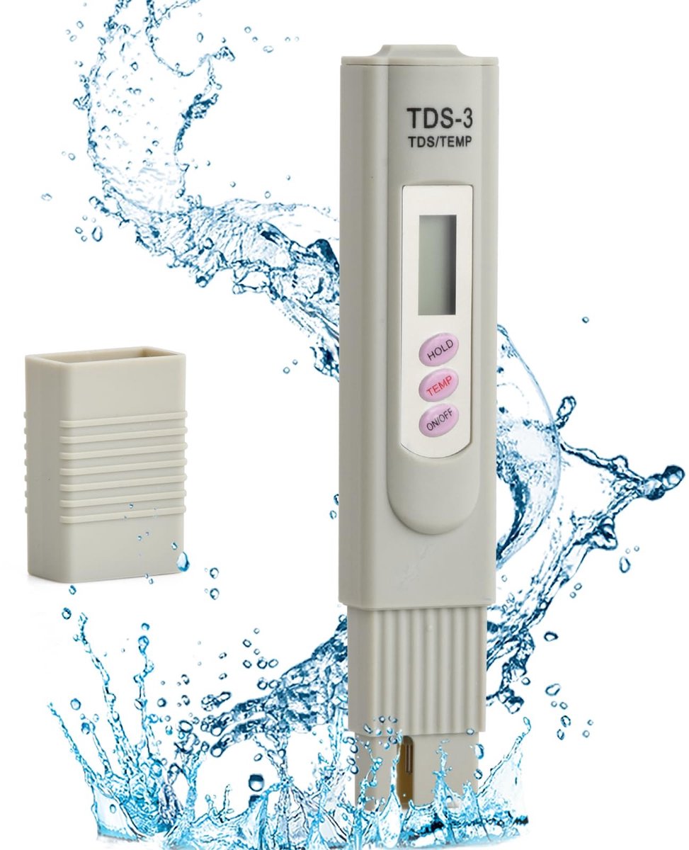 Dailygoods - Dailygoody - Digitale waterkwaliteitstester - PPM-test - Draagbaar en digitaal - Waterkwaliteit meten - Geschikt voor zwembad en aquarium - Hydrocultu