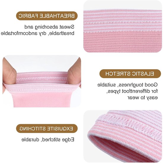 Professionele Enkelbandages voor Kinderen - 2 Paar Ademend en Elastisch - Geschikt voor 5-10 Jaar - Unisex in Roze, Ondersteuning en Comfort — afbeelding 2
