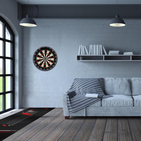 KAD® Dartmat Met Oche - Dartmat - Dartsmat - Zwart - 297cm x 66cm x 297cm van kad — afbeelding 5