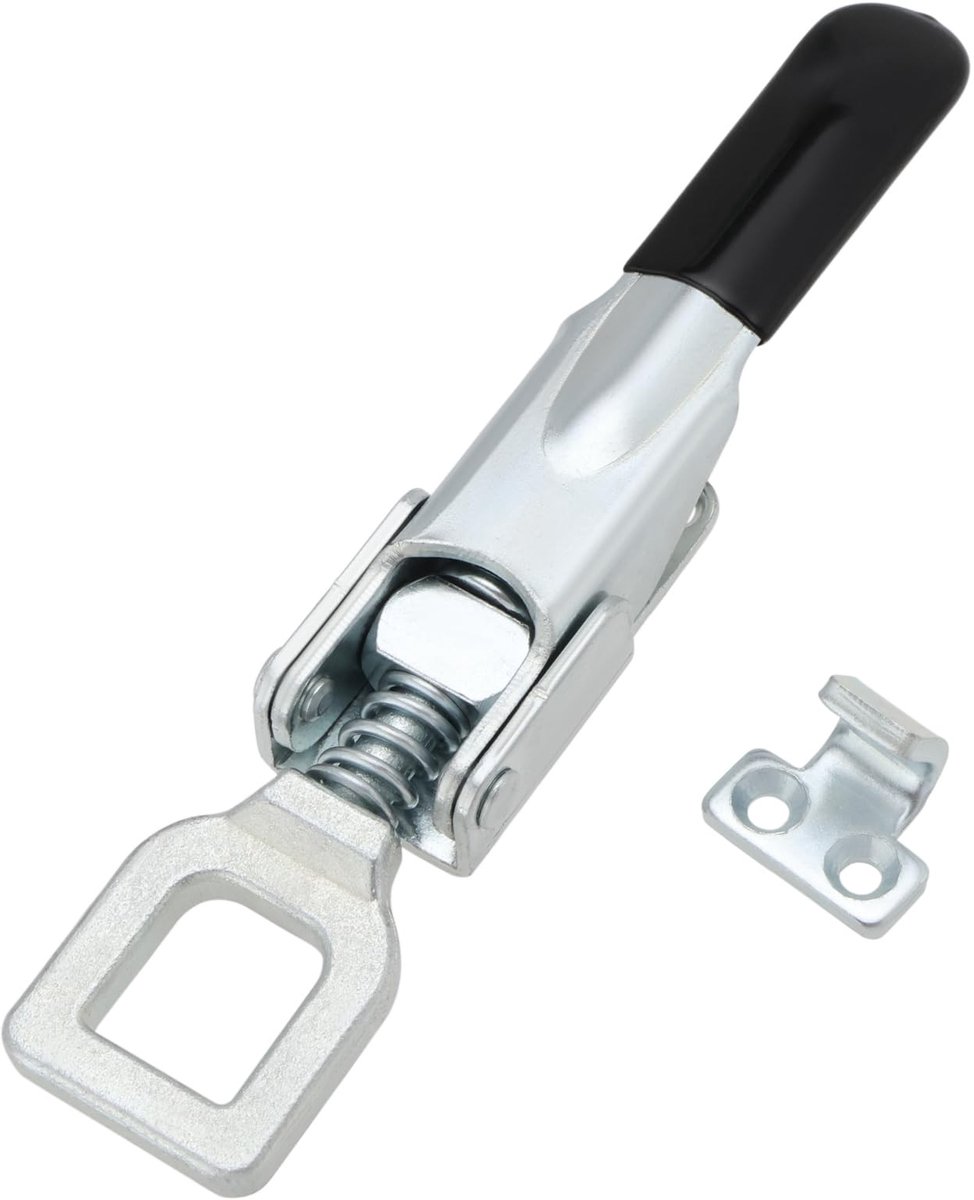 NTHProducts - Heavy Duty Hasp Lock - Veilige sluiting - 235mm - Voor vrachtwagens en trailers - Robuuste constructie - Geschikt voor Nugent en Ifor Wil...