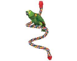Virtubuy - Rope Climbing Rack - Vogel Speelgoed - Duurzaam en Veilig - Groot Formaat - S-vormige Schommel - Ideaal voor Papegaaien - Multikleurig