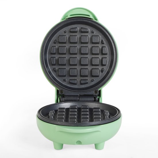 Giles & Posner Mini Waffle Maker – Antiaanbaklaag - 11,5 cm plaat