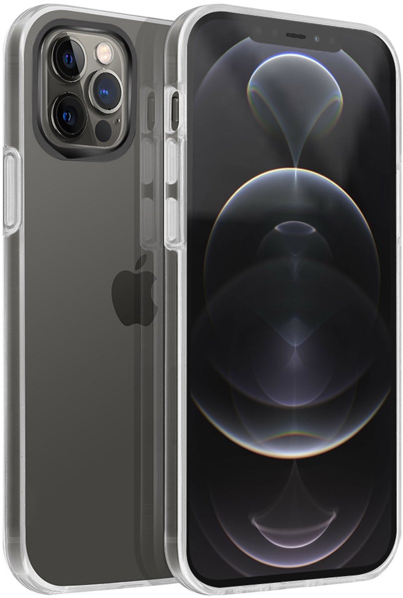 Rhinoshield, Hoesje Geschikt voor Apple iPhone 12 Pro Max Ultra-resistent met anti-vergelingssysteem, Transparant