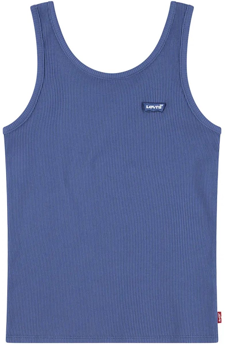Levi´s ® Kids Meet And Greet Ribbed Mouwloos T-shirt 10 Years Kinderen Marineblauw