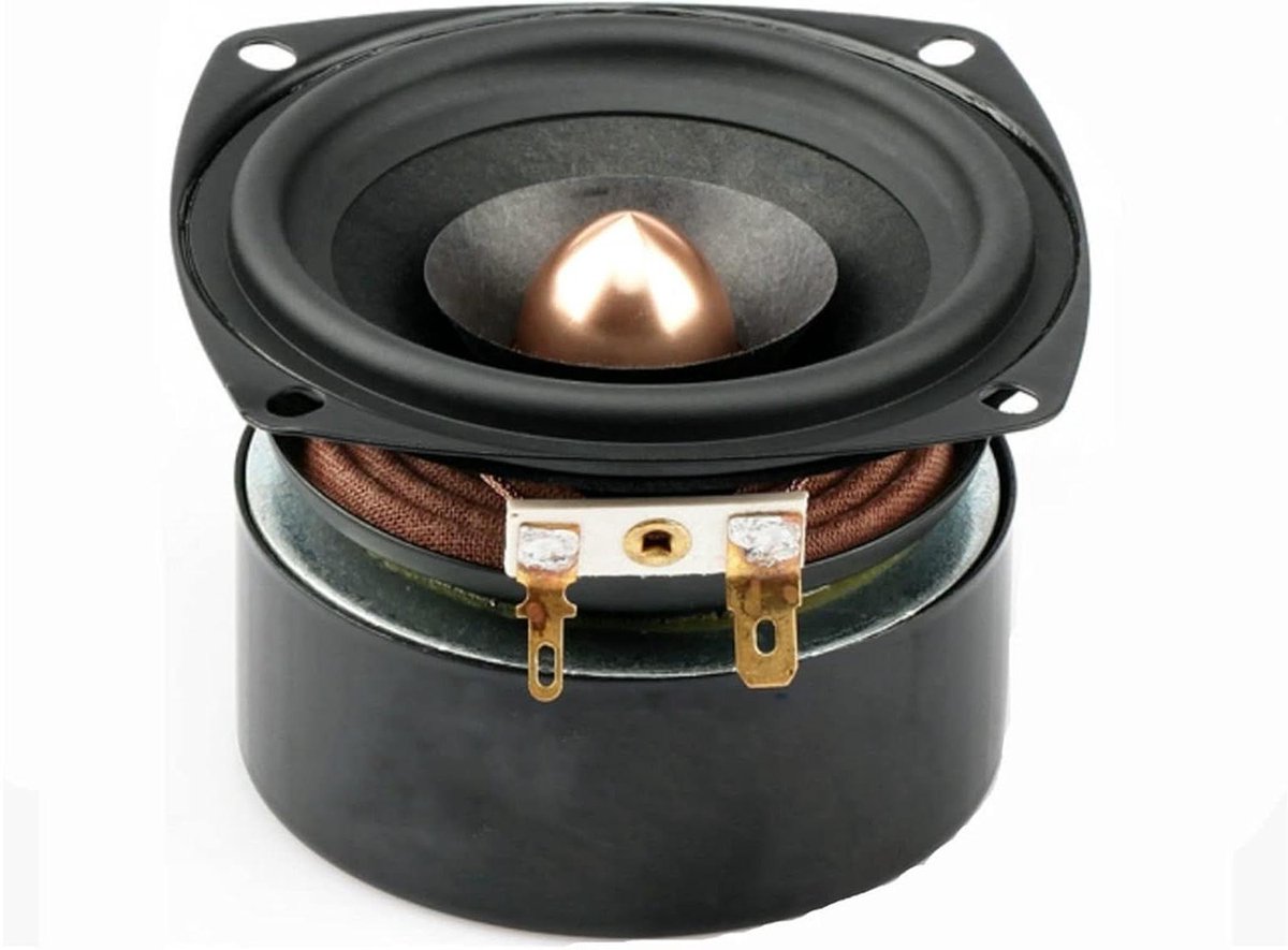 3 Inch Luidspreker - Full Range Speaker - Muziek Luisteren - Rijke Bas - 15W 4/8 Ohm - Zwart