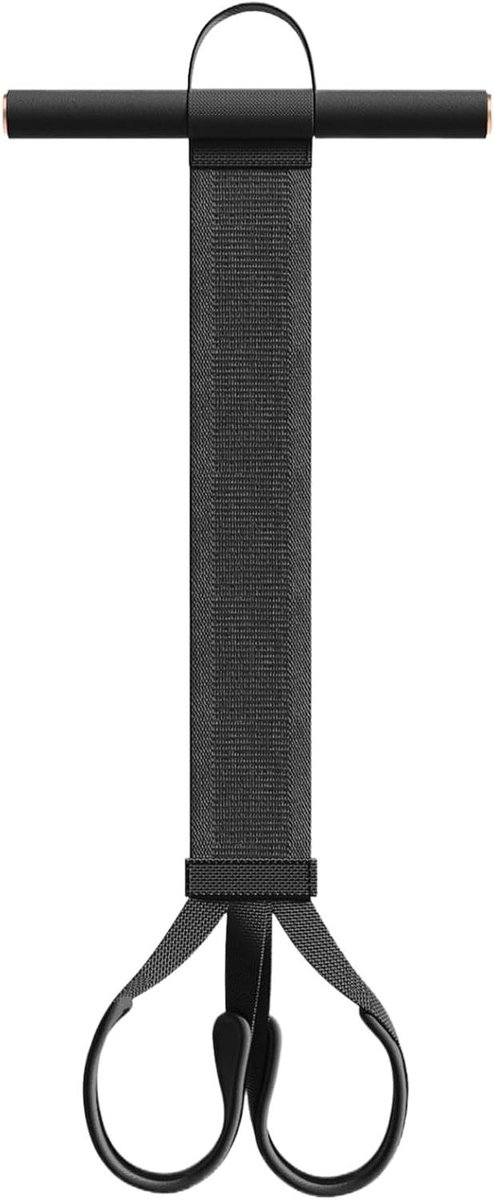 Buikspiertrainer met Pedaal - Fitness Elastiek - Thuis Fitness - Antislip Schuim Handgrepen - ca. 72 x 30 cm