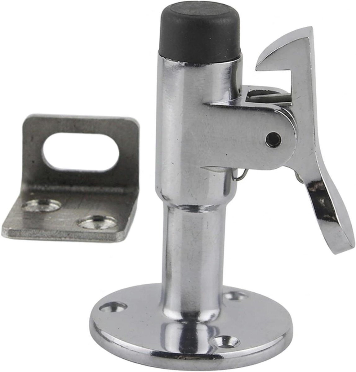 Boot Deur Sluiting - RV Catch Haak - Windbescherming - Zware Legering Constructie - 7 cm - Zilver