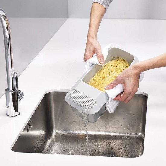 Magnetron Pastakoker - Pastamaker Noedelkoker - Snelle Maaltijden Bereiden - Met Ingebouwde Zeef - 30 x 14 x 10 cm — afbeelding 4