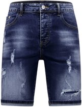 Korte Broek Heren Stretch - Denim Short - 939 - Blauw