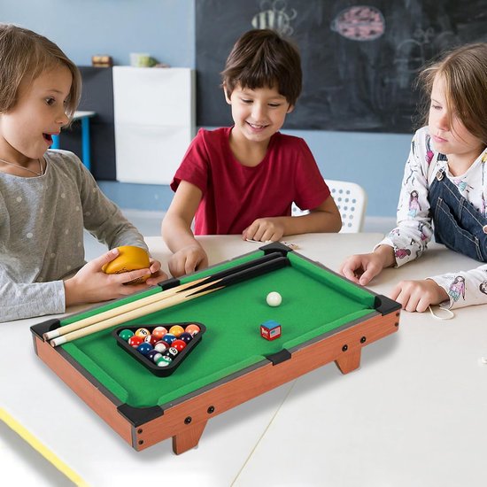 Mini Biljarttafel - Pooltafel Kinderen - Familie Spel - Verstelbare Hoogte - 52x29x10.5 cm - Niet gespecificeerd van mini — afbeelding 5