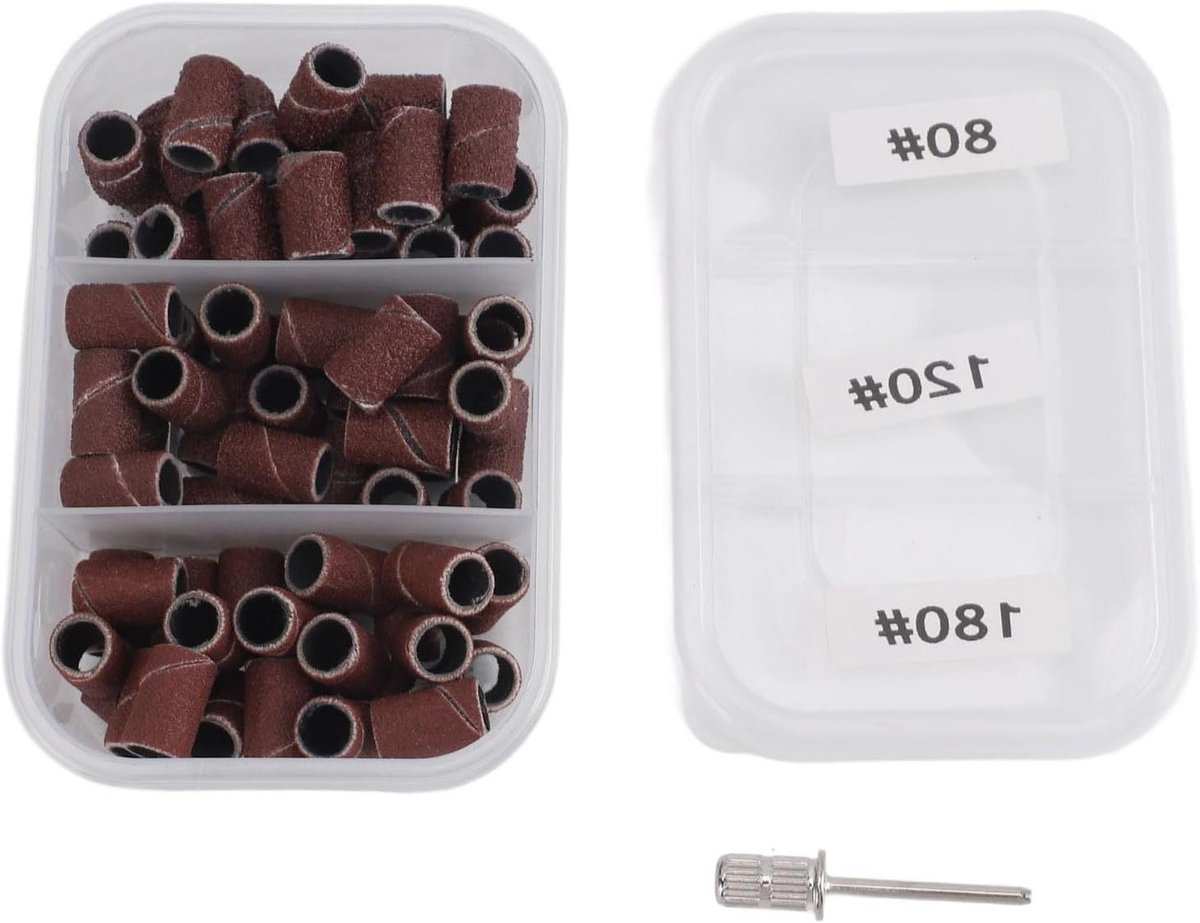 Schuurbanden Nagelboor - Nagelvijl Bits - Manicure Pedicure - Verschillende Korrels - 75 Stuks - Niet gespecificeerd