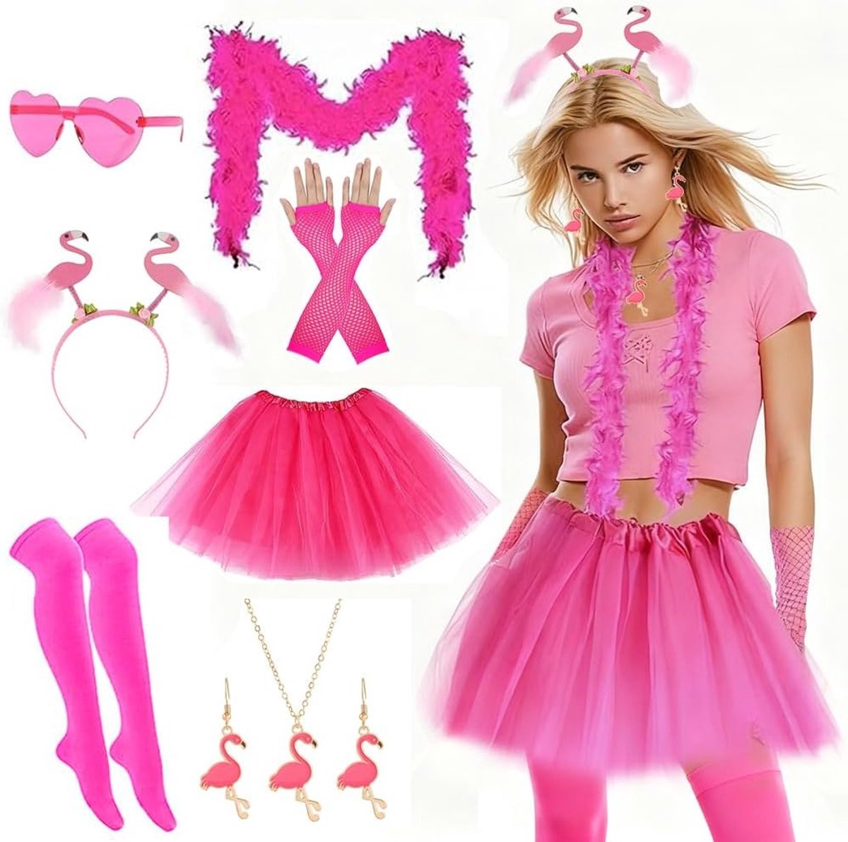 Flamingo Kostuum voor Volwassenen en Kinderen - Perfect voor Feestjes en Carnaval
