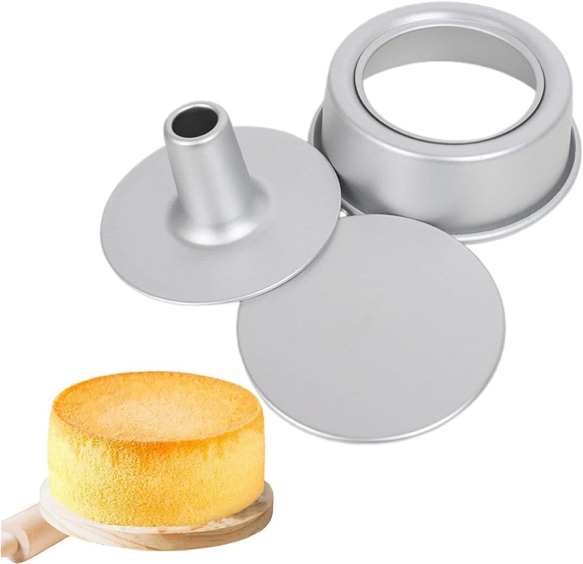 Chiffon Cakepan - Ronde Bakvorm - Cakes Bakken - Losse Bodem - 8 inch - Meerkleurig