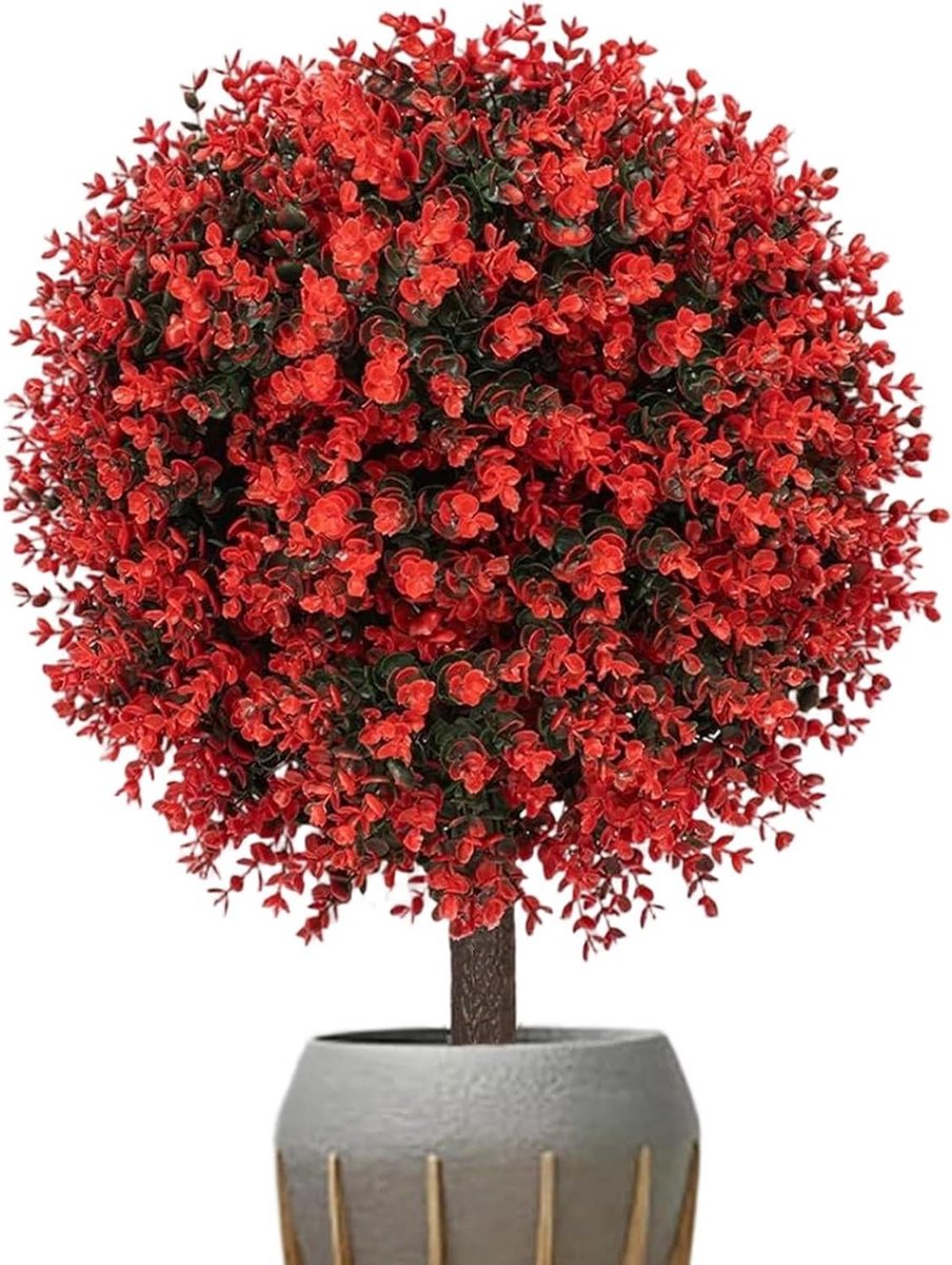 Kunststruiken Buxus - Nep Buxus - Tuindecoratie - UV-bestendig gebladerte - 30 x 30 x 30 cm - Groen