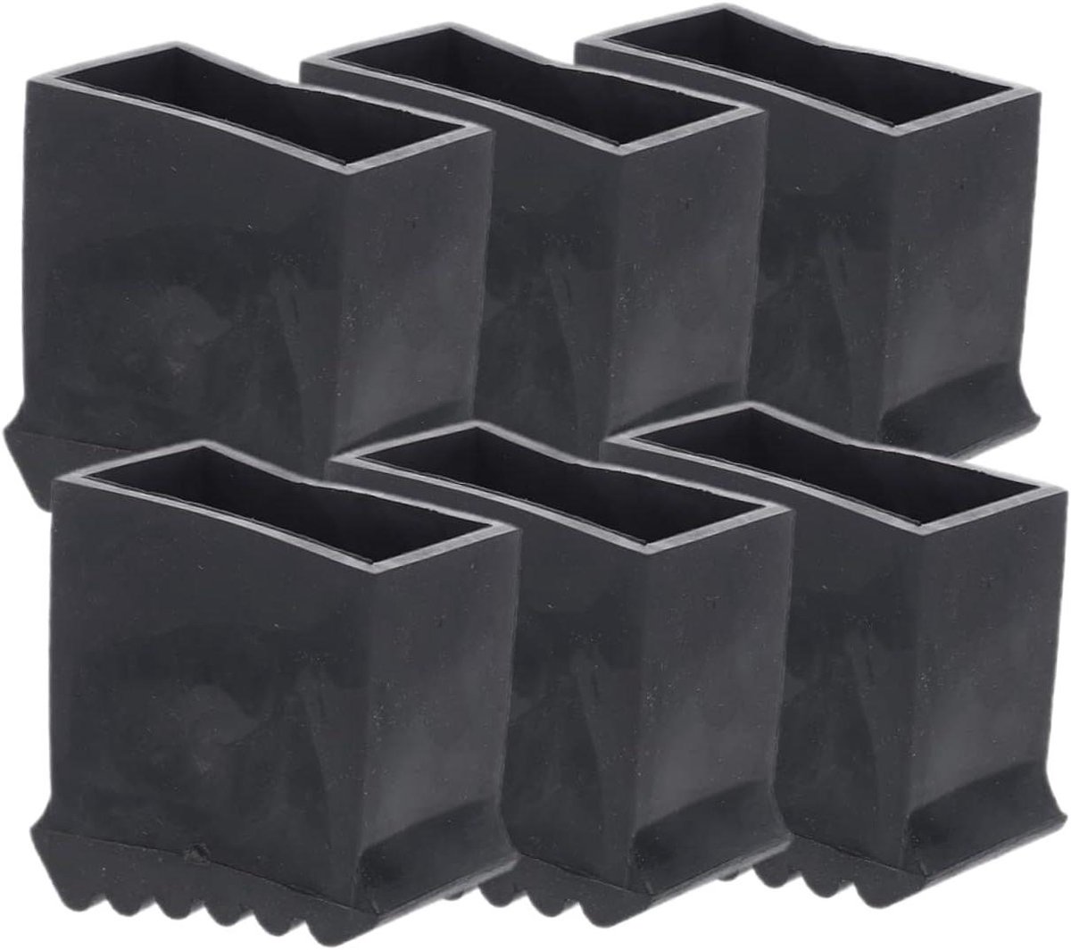 Ladder Voetkussens - Laddervoet Hoezen - Veiligheid Verbeteren - Vloer Bescherming - 7.5X6.7X3.7CM - Zwart