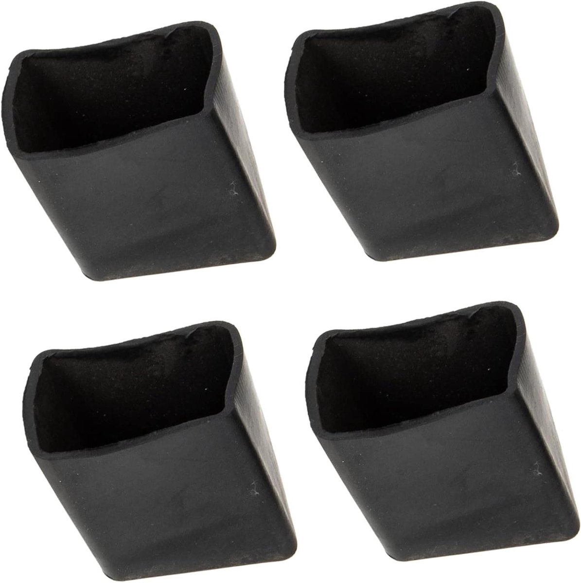 Ladder Voetbeschermers - Ladderdoppen Rubberen Matten - Vloer Beschermen - Antislip Stabiliteit - 3.5x2.5cm - Zwart