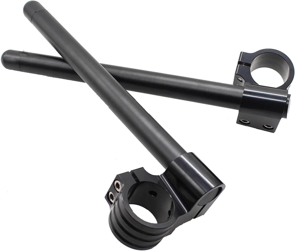 Motorfiets Stuurverhogers - Clip-ons Vork - Comfortabel Rijden - CNC Aluminium - 50MM - Zilver
