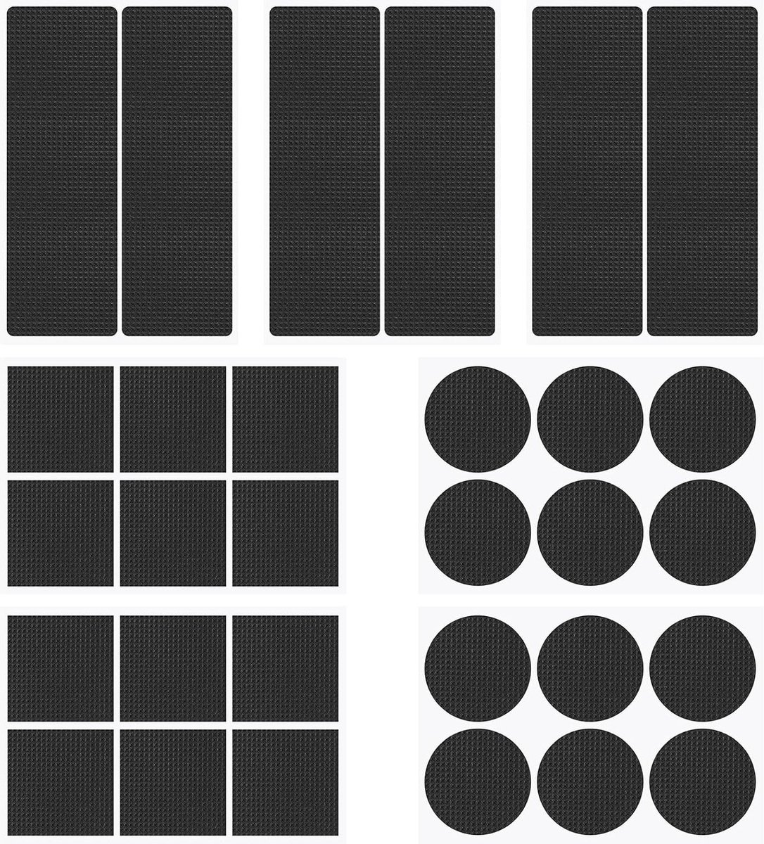Set van 60 Zelfklevende Antislip Pads voor Meubels, Antislip Matten, Rubberen Onderzetters voor Stoelen en Banken