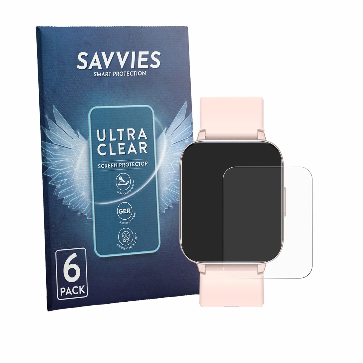 Savvies - Screenprotector voor Huakua G20 1.69" - Folie Beschermfolie transparant 6 Stuks