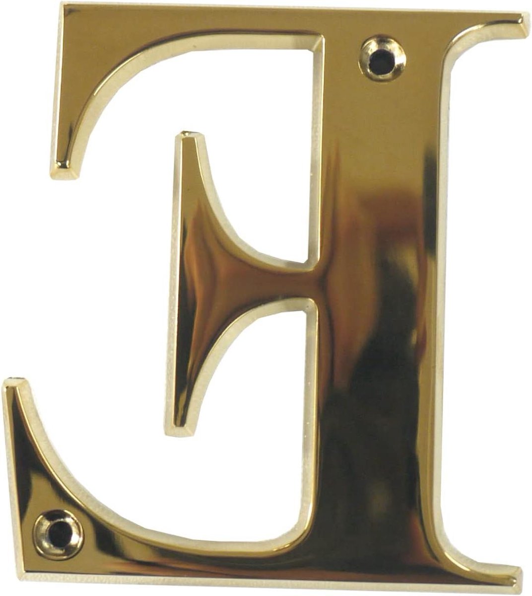 Huisnummer Letter - Voordeur Nummer - Huis Markeren - Afgeschuinde Rand - 3 Inch Hoog - PVD Goud