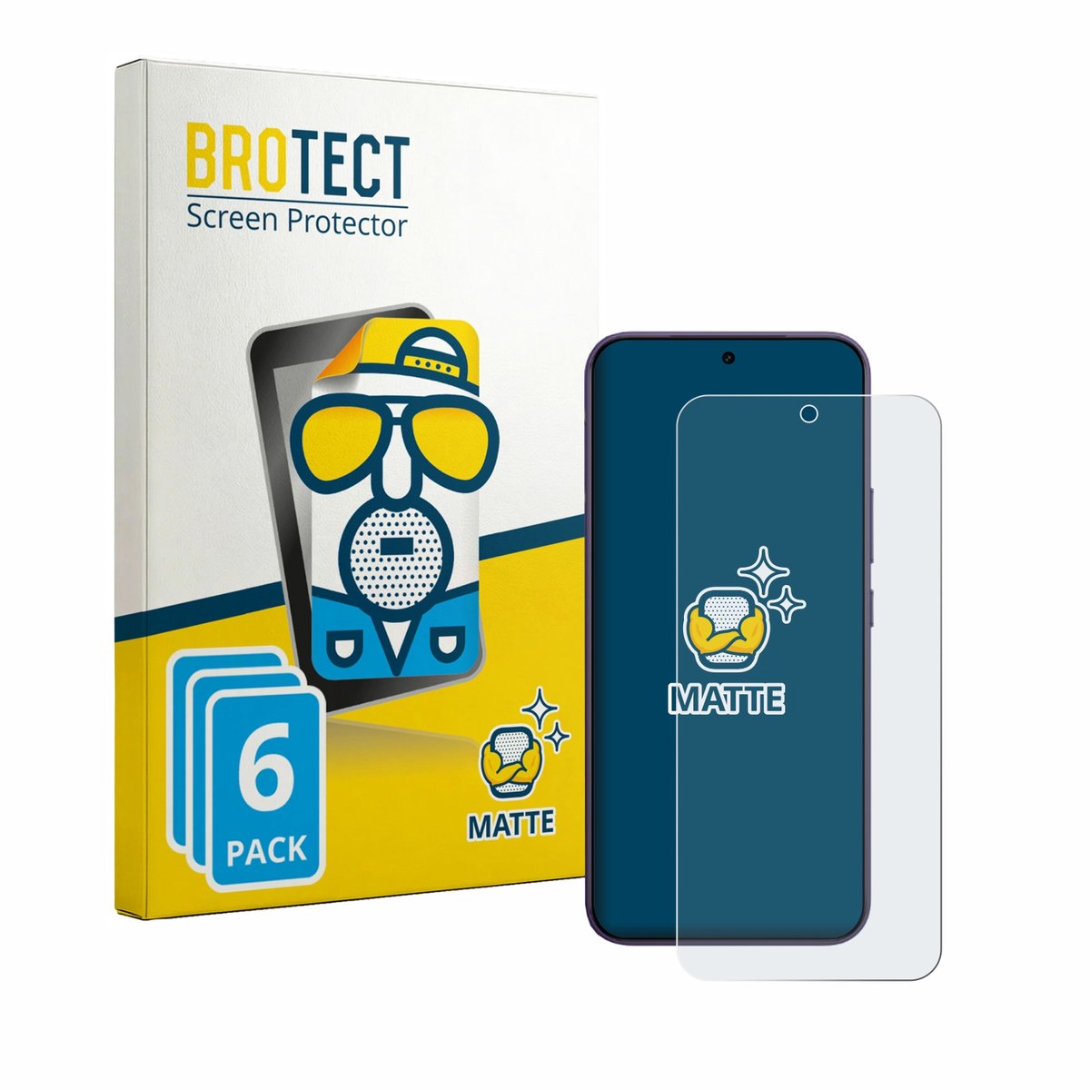 BROTECT - Screenprotector voor Vivo Y600 Pro - Folie Beschermfolie matte 6 Stuks