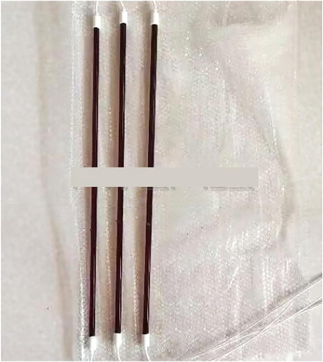 Infrarood Lamp - Verwarmingslamp - Verf Drogen - Kortegolf Infrarood - 3x 50cm - Zwart