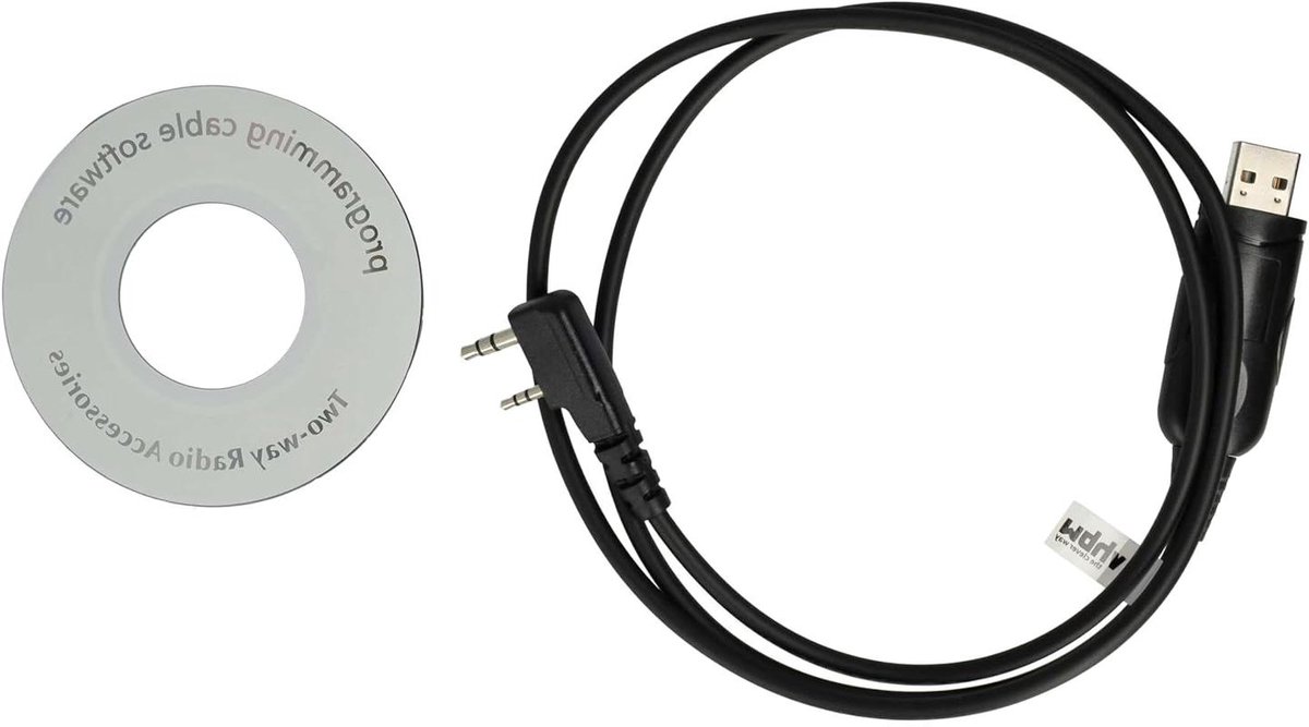 Programmeerkabel - Radio Kabel - Instellingen Wijzigen - Directe PC Verbinding - 50 cm - Zwart