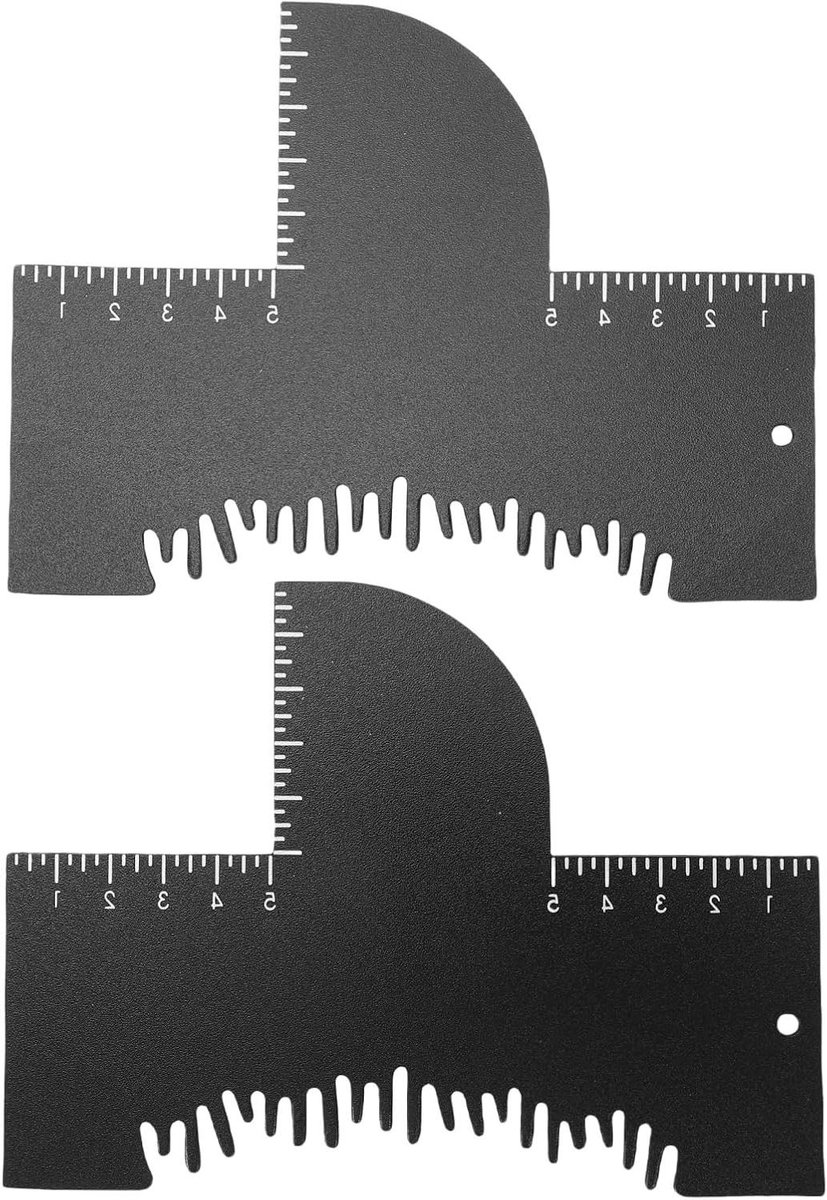 Haarlijn Vormtool - Stylingkaart - Precisie Scheren - Met Meetindicatoren - 6 x 44 Inch - Transparant