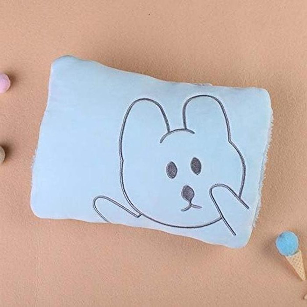 Elektrische Warmwaterkruik - Oplaadbare Handwarmer - Bed Opwarmen - Intelligent Explosieveilig - 26 x 18 cm - Konijn Pluche
