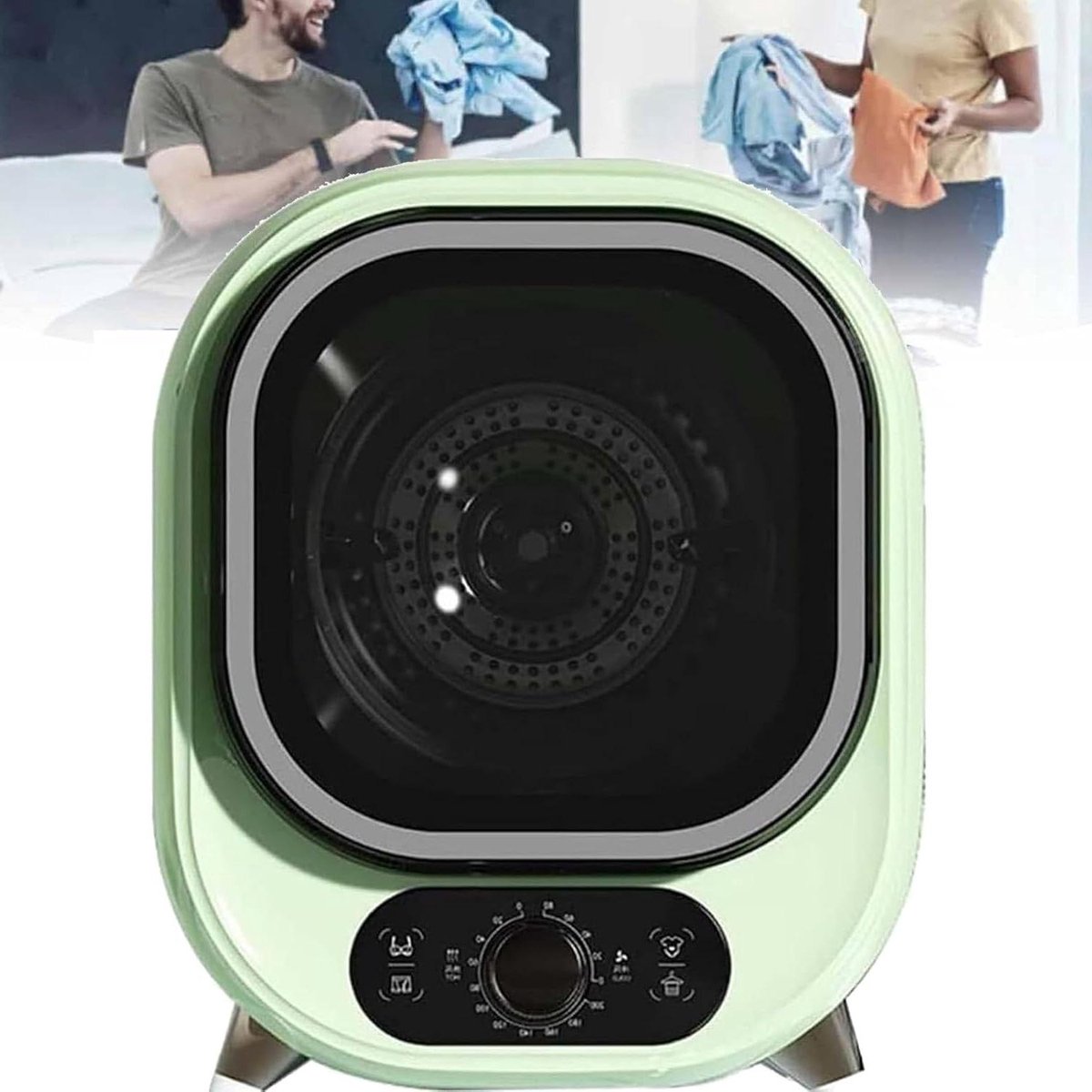 Draagbare Condensdroger Kleine Wasdroger Snel Kleding Drogen Stil en Compact 5.1 kg Capaciteit Wit