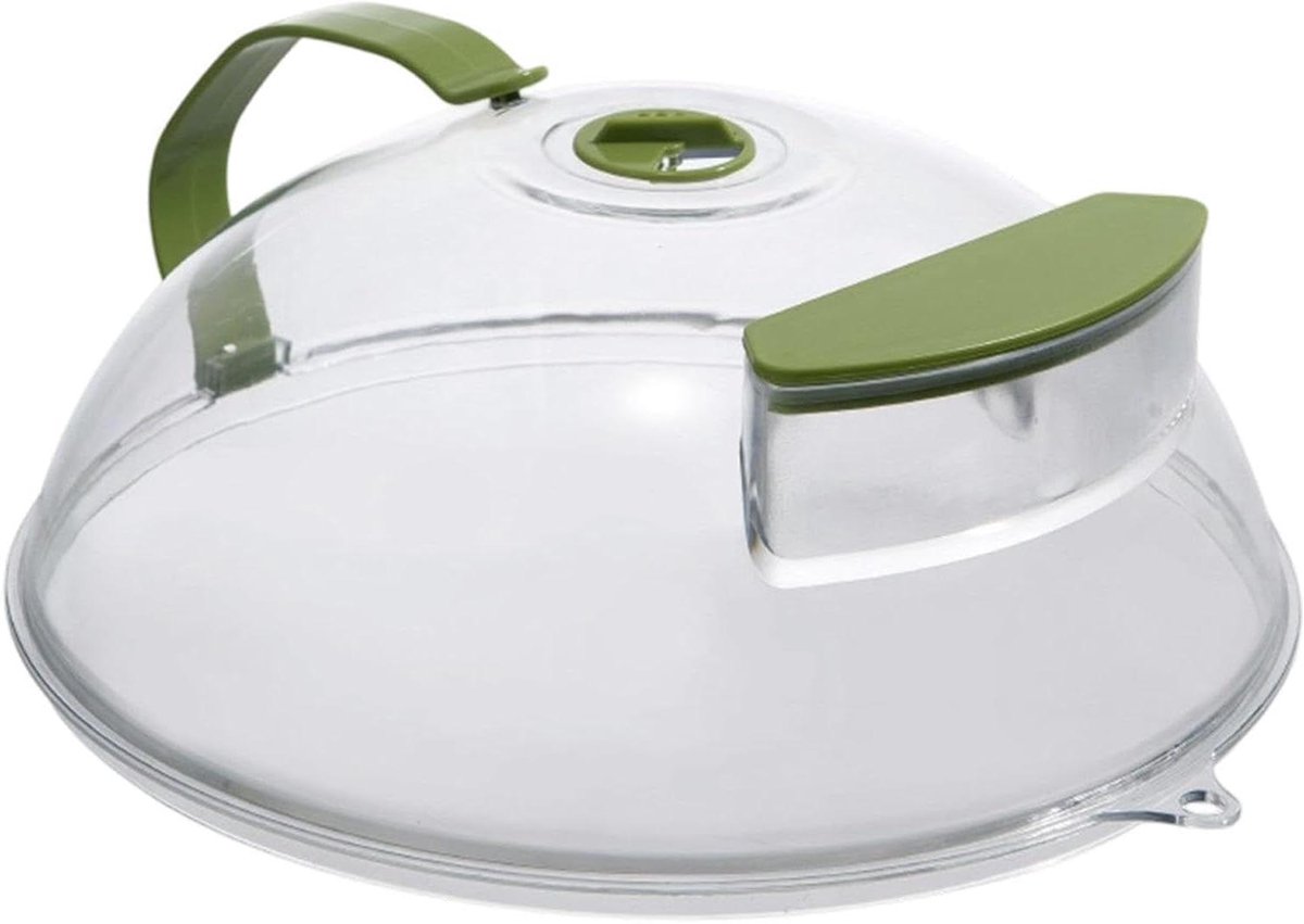 Magnetron Plaat Cover Voedsel Deksel Schoon Koken Ingebouwde Stoomgenerator 27 x 12 cm Meerkleurig