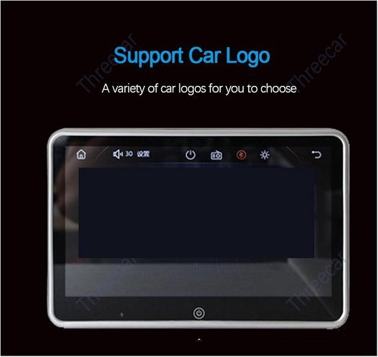 Draagbare DVD-speler - Hoofdsteunmonitor Videoscherm - Reizen Auto Entertainment - Ultradun 10 inch Scherm - 10.1 inch - Zwart — afbeelding 3
