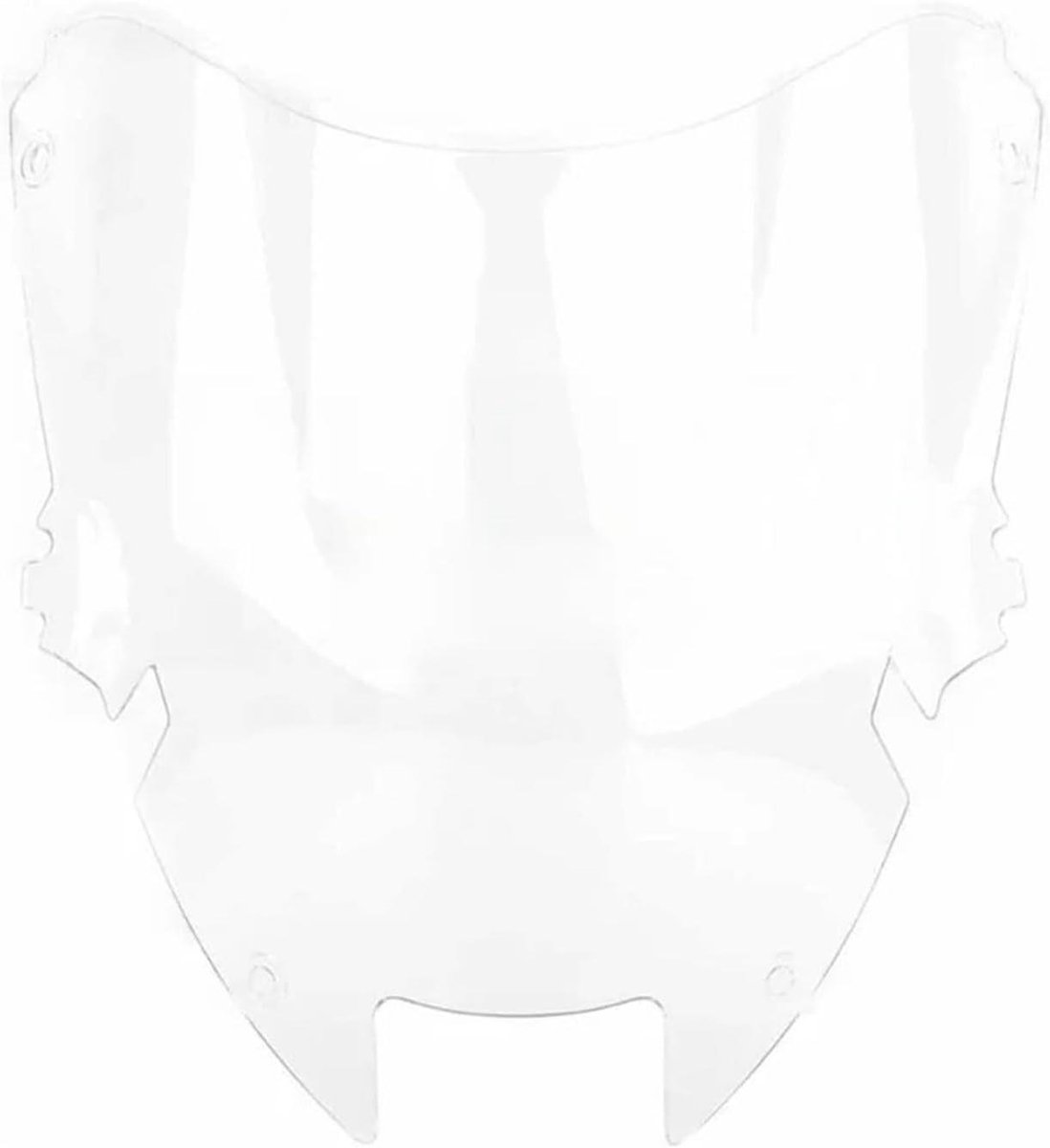 Motorfiets Windscherm - Kuipscherm Deflector - Comfortabel Rijden - Duurzaam PC Materiaal - 1x1x1 cm - Wit