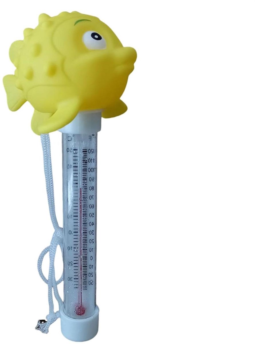 Zwembad Thermometer - Watermeter - Temperatuur Meten - Drijvend Vis Design - 21.8 cm - Meerdere Kleuren