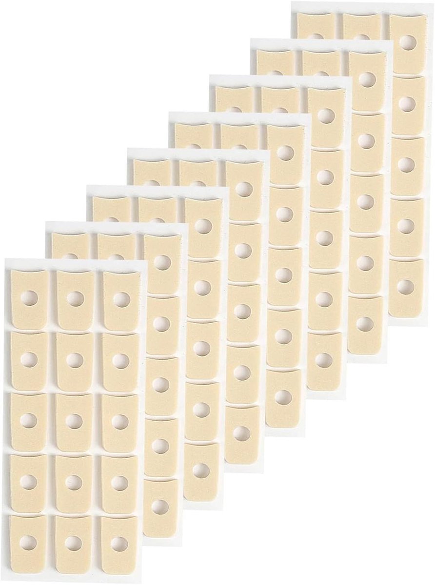Eeltkussens - Maïspads voor tenen - Voetverzorging - Dikke bescherming - 120 stuks - Wit