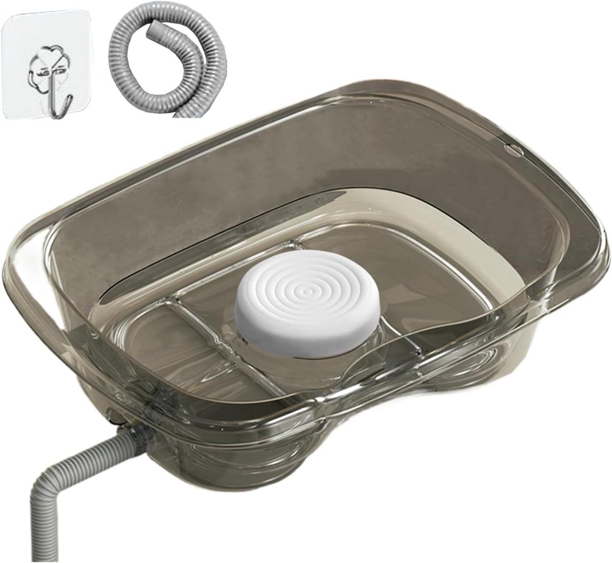 Bed Haarwasbak - Shampoobak Aan Bed - Haar Wassen - Waterdicht Ontwerp - 46 x 34 x 14 cm - Wit