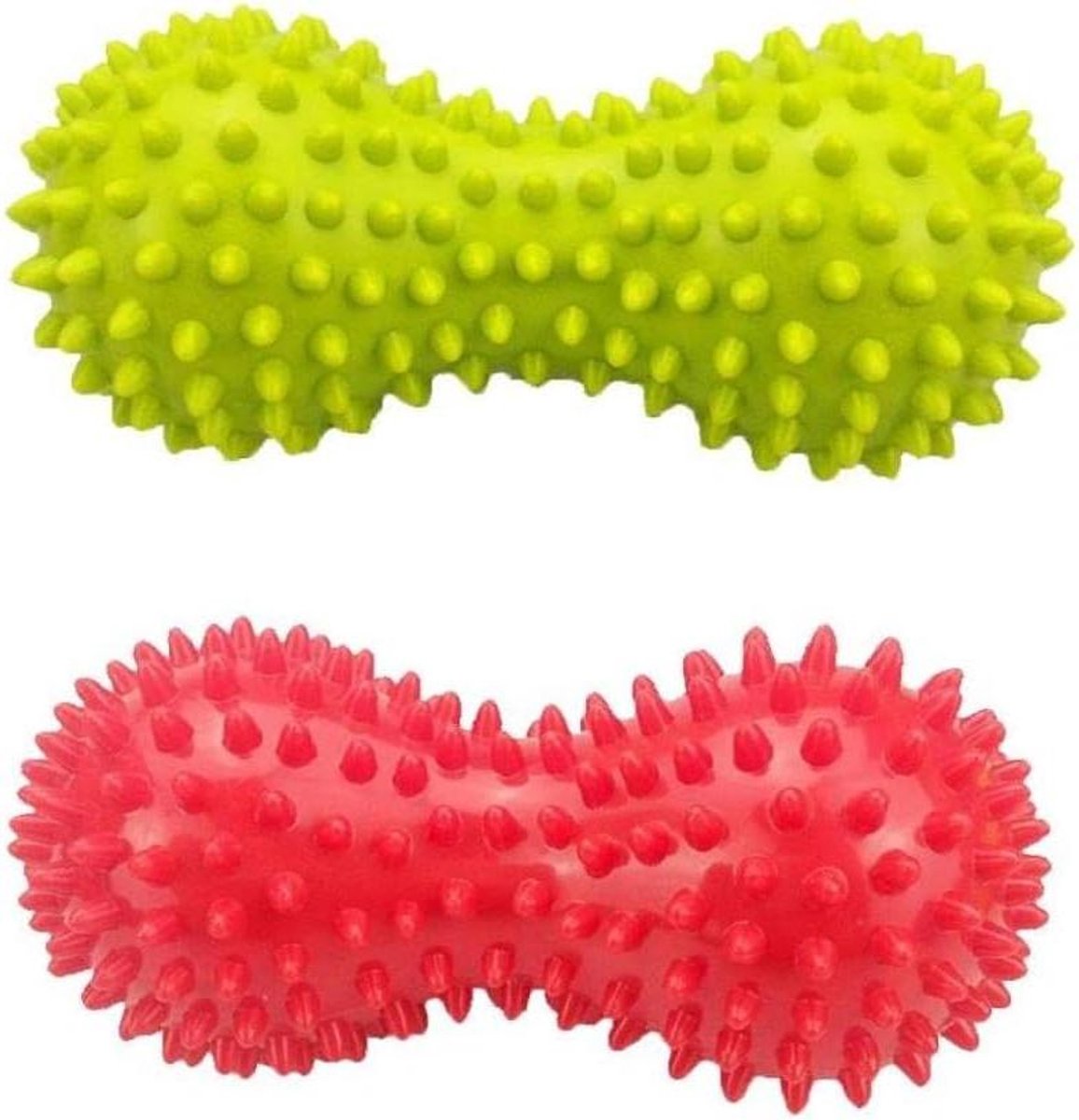 Massagebal - Triggerpoint bal - Spierontspanning - Pindavormig ontwerp - 16cm x 7.5cm - Groen