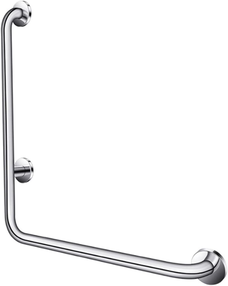Steunbeugel Badkamer - Veiligheidsgreep Douche - Ondersteuning Gebruiken - Roestvrij Staal - 60 cm - Zilver