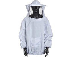 Professionele Bijenhouder Jas met Hoed, Ideaal voor Bijenkwekers, Bescherming tegen Bijen, Ademend en Comfortabel Bee Suit met Rits