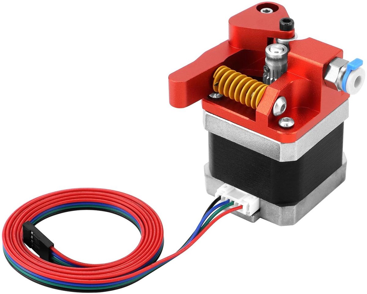Extruder met Motor - 3D Printer Onderdeel - Soepel Printen - Dubbele Tandwiel Aandrijving