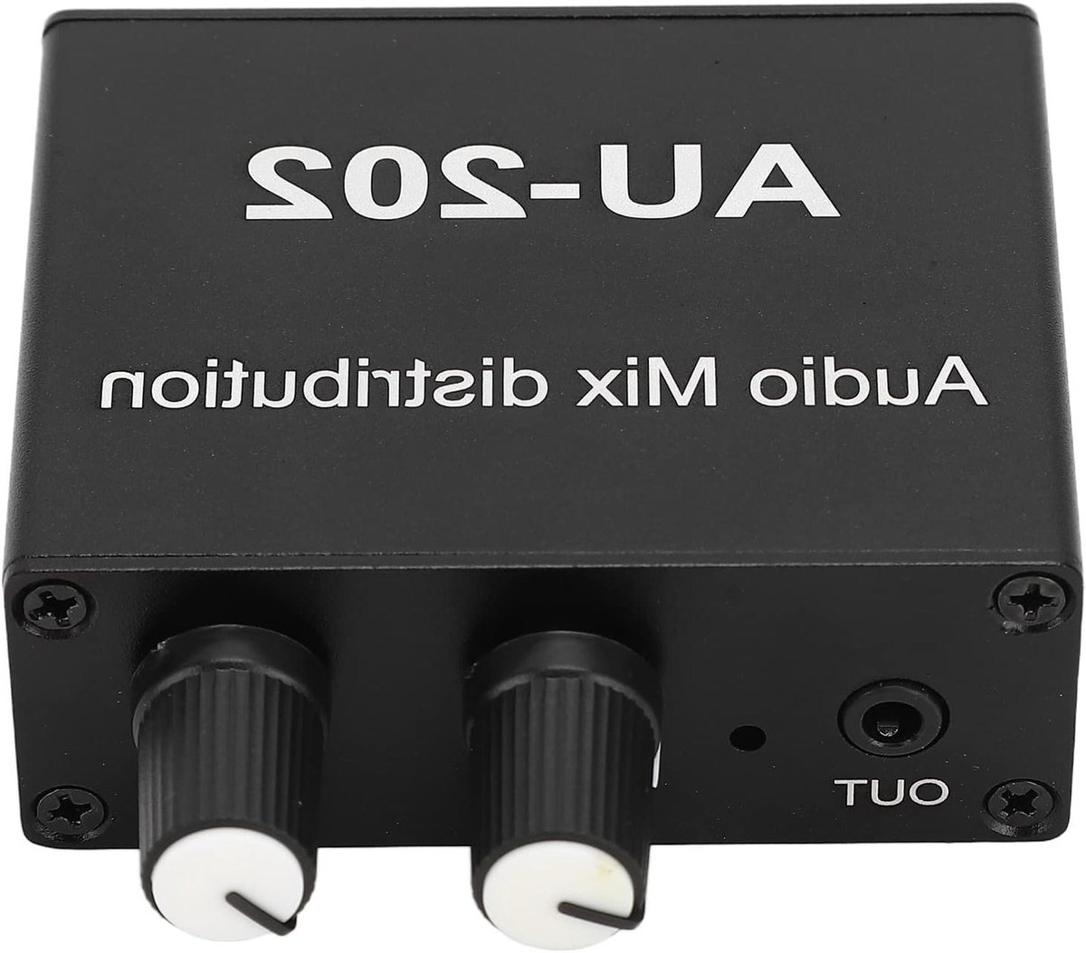 Audio Mixer - Geluidsversterker - Muziek Maken - 2 In 2 Uit - 3.5mm - Aluminium