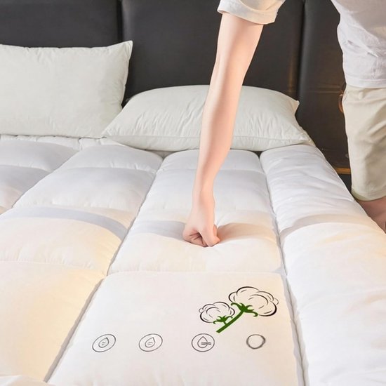 Futonmatras - Opvouwbare Matras - Comfortabel Slapen - Ademende Stof - 1.5*2.0m - Roze — afbeelding 4