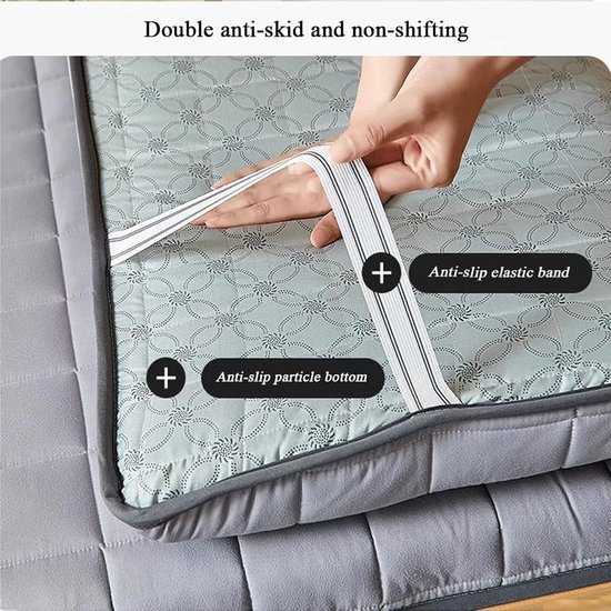 Vouwbare Matras - Japanse Futon Vloermatras - Ruimte Besparen - Meerlaagse Ondersteuning - 120x200cm - 2 — afbeelding 4