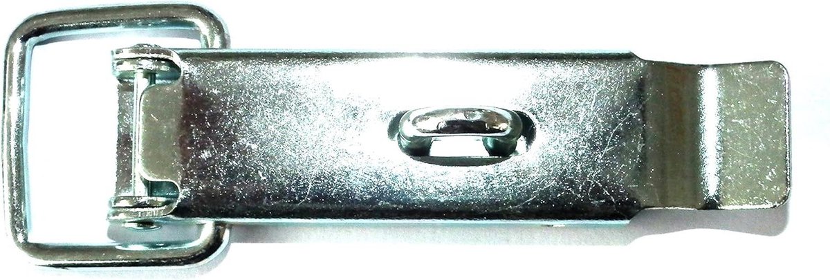Kistsluiting Grendel - Kist Sluiting - Kisten Sluiten - Verzinkt Staal - 23 mm x 110 mm - Zilverkleurig