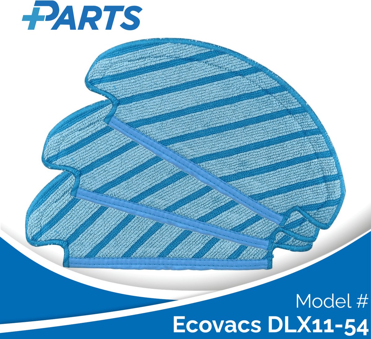 Ecovacs DLX11-54 Dweilpads (3 Stuks, Plus.Parts® alternatief voor D-CC3I)