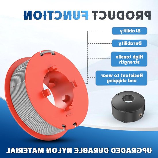 4 stuks grastrimmer draadspoel compatibel met F016800175, voor Bosch — afbeelding 4