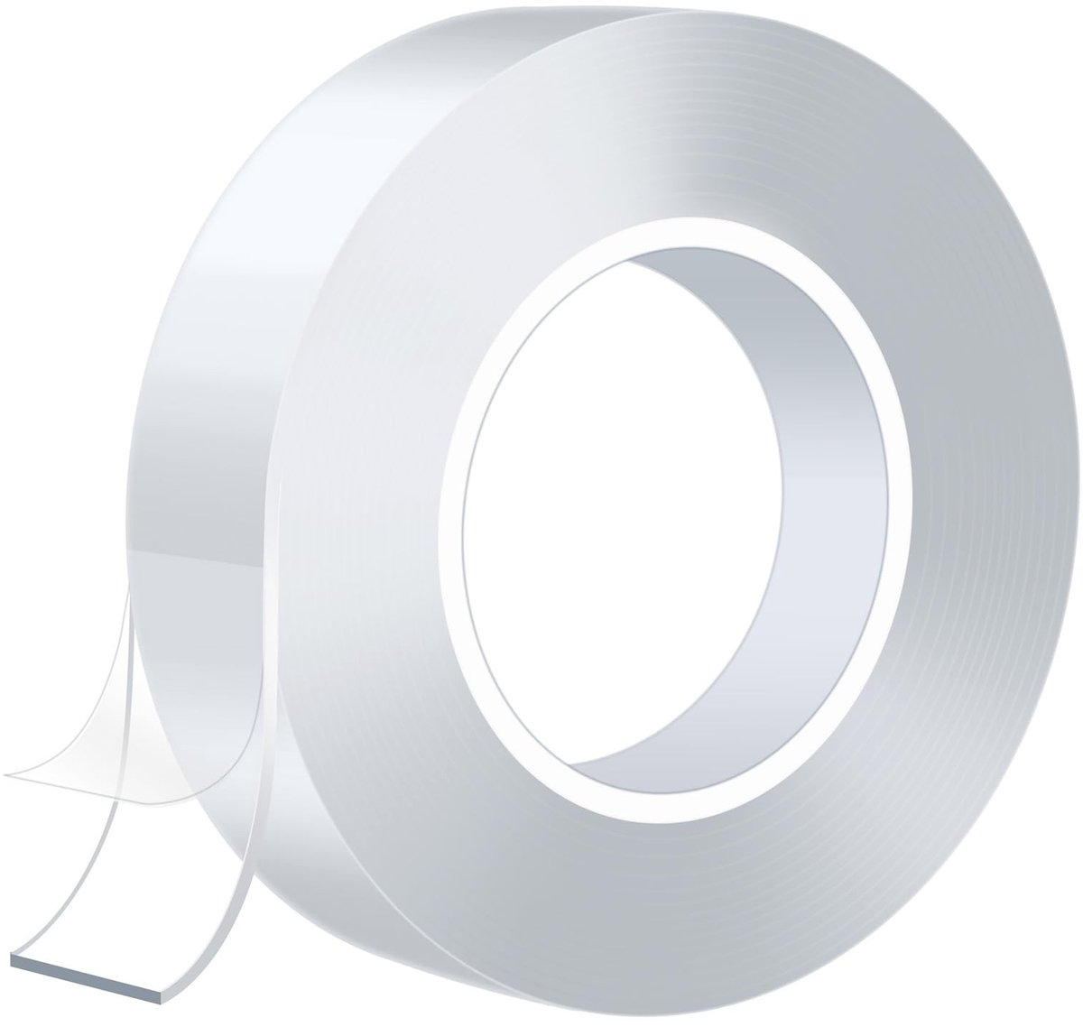 Dailygoody - Dubbelzijdig plakband - Extra sterk - 5 meter - Transparant - Plakpads - Afneembaar - Voor tapijt en fotowand
