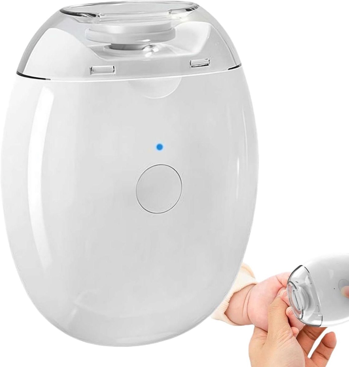 Elektrische Nagelknipper - Automatische Nagelvijl - Nagelverzorging Thuis - Stille Werking Minder Dan 45dB - 7.1 x 5.6 cm - Wit