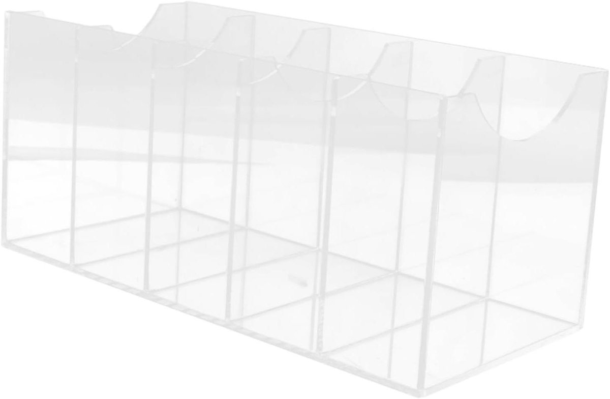 Opbergdoos Riemen - Accessoire Organizer - Kast Opruimen - Vijf Vakken - 28 cm - Transparant
